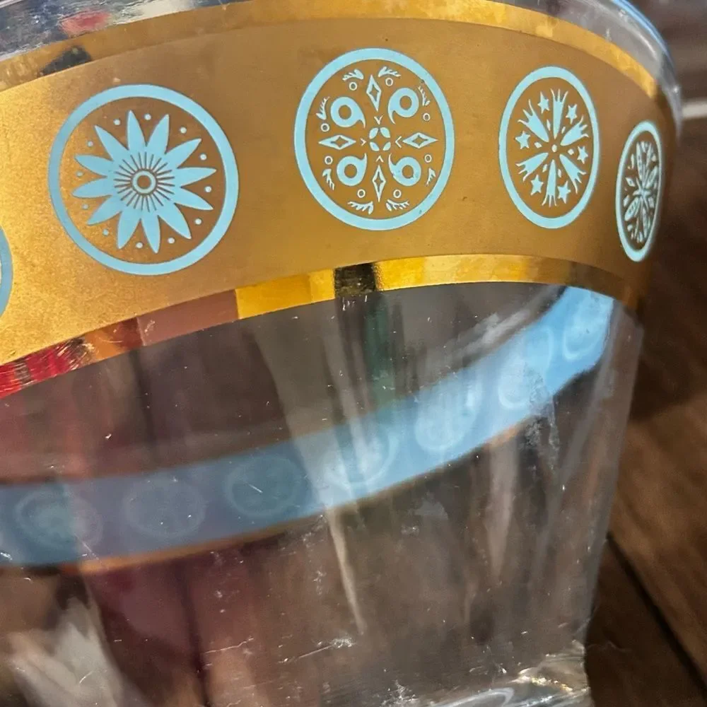 Vintage Culver Glass Chip Bowl – Mid Century Modern 1960s Retro Design